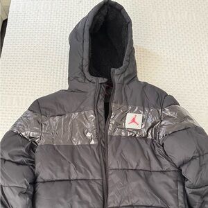 Jordan Air Black Puffer Jacket – Youth Large (12–13 YRS) - $60